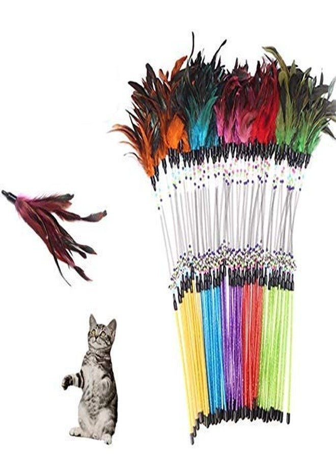 Pups&Pets لعبة عصا اللعب التفاعلية للقطط من Pups&Pets، والتي تتكون من عصا وريشة (طولها 62 سم). - Image 2